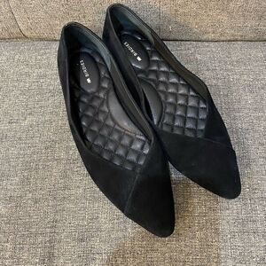 Birdies Goldfinch Pointed Toe Black Flat Loafers Women Size 7.5